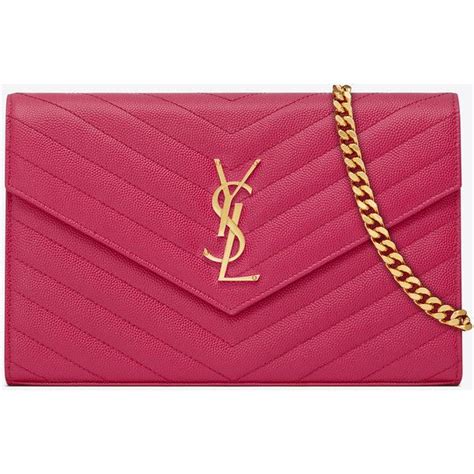 ysl lipstick fuchsia bag|SAINT LAURENT Grain De Poudre Small Monogram .